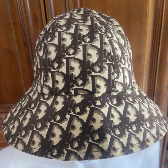 Authentic Vintage Christian Dior monogram bucket hat Rare 1970’s - Picture 2 of 4